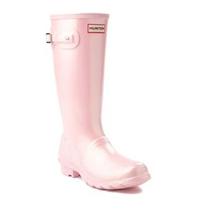 Women’s Tall Light Pink Hunter Boots Size 8